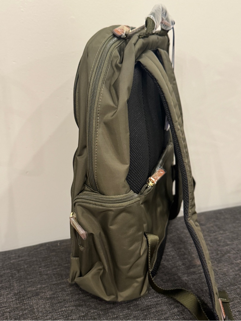 Bric's X-COLLECTION NOMAD BACKPACK Olive Green bag Tan Leather Accents ❤️🔥 - Picture 7 of 11